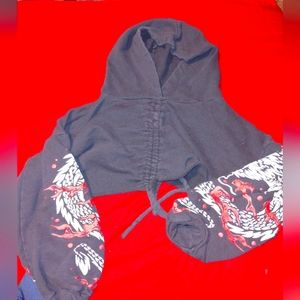 Crop top hoodie